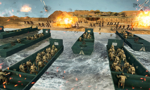 اسکرین شات بازی D-Day World War 2 Army Games 5