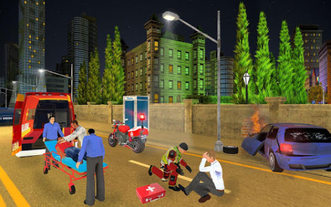 اسکرین شات بازی Bike Rescue Driver Ambulance Game 1