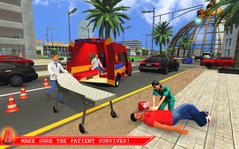 اسکرین شات بازی Ambulance Rescue Driver Simulator 2K18 🚑 1