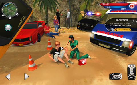 اسکرین شات بازی Ambulance Rescue Driver Simulator 2K18 🚑 4