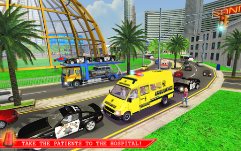 اسکرین شات بازی Ambulance Rescue Driver Simulator 2K18 🚑 2