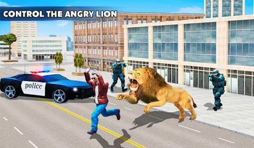 اسکرین شات برنامه Angry Lion City Attack: Wild Animal Games 2020 5