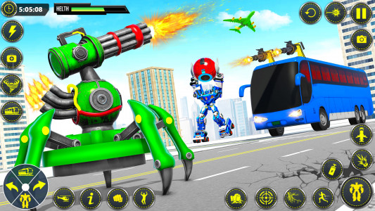 اسکرین شات برنامه School Bus Robot Car Game 4