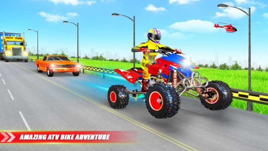 اسکرین شات برنامه ATV Quad Bike Traffic Racing 3