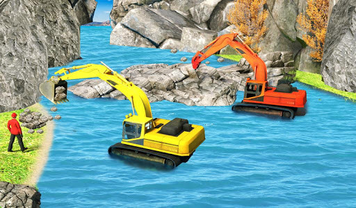 اسکرین شات برنامه River Sand Excavator Simulator: Crane Game 8