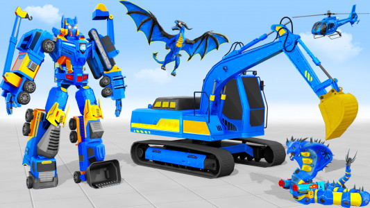 اسکرین شات برنامه Snow Excavator Robot Car Games 3