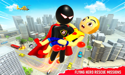 اسکرین شات برنامه Stickman Speed Hero Superhero 3