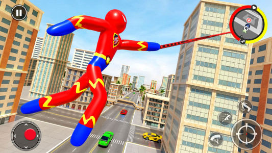 اسکرین شات برنامه Stickman Rope Superhero Game 4