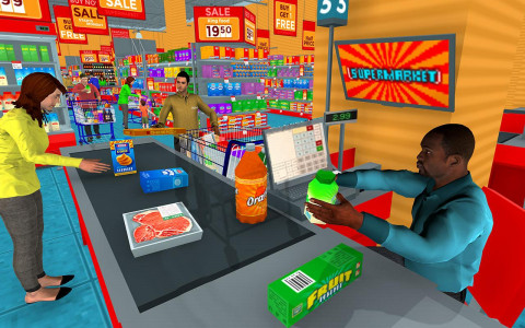 اسکرین شات بازی Supermarket Shopping Game 3D 5
