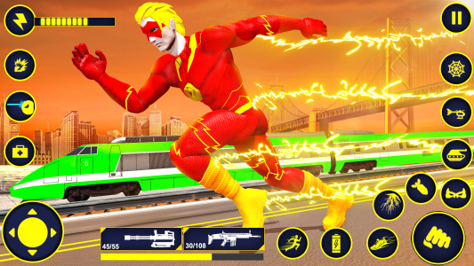 اسکرین شات 6 برنامه Speed Hero: Superhero Games