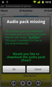 اسکرین شات برنامه Audio Pack (Mishary Alafasy) 1
