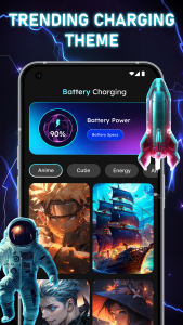 اسکرین شات 3 برنامه Battery Charging Animation Art