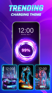 اسکرین شات 3 برنامه Battery Charging Animation Art