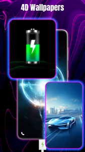 اسکرین شات 3 برنامه 3D Battery Charging Animation