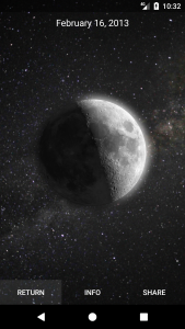 اسکرین شات برنامه MOON - Current Moon Phase 4