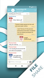 اسکرین شات برنامه Chat-in Instant Messenger 5