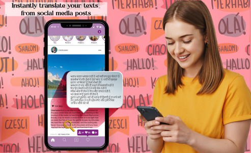 اسکرین شات 4 برنامه Chat Translator -All Translate