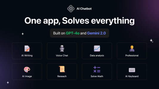اسکرین شات 1 برنامه AI Chat: Ask AI Chat Anything