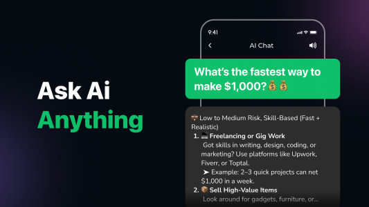 اسکرین شات 2 برنامه AI Chat: Ask AI Chat Anything
