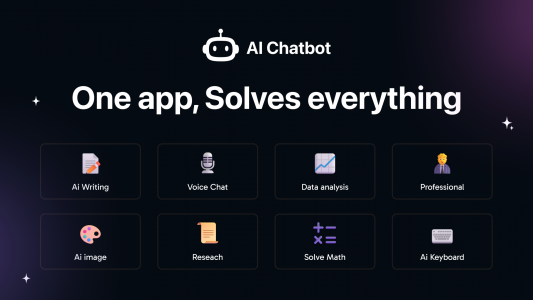 اسکرین شات 1 برنامه AI Chat: Ask AI Chat Anything