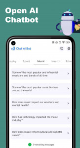 اسکرین شات برنامه Chat AI Bot: Chatbot Assistant 4