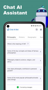 اسکرین شات برنامه Chat AI Bot: Chatbot Assistant 1