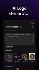 اسکرین شات 5 برنامه Arvin® - AI Logo Maker