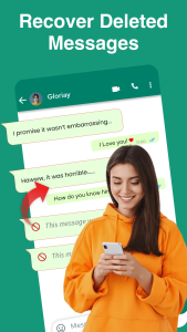 اسکرین شات 1 برنامه Recover Messages, Deleted Chat