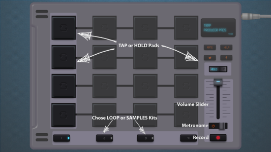 اسکرین شات 4 برنامه Trap Pads