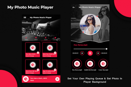 اسکرین شات برنامه MP3 Music Player - Photo Music 4