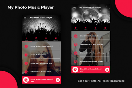 اسکرین شات برنامه MP3 Music Player - Photo Music 5