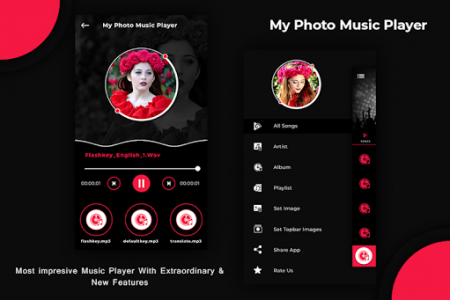 اسکرین شات برنامه MP3 Music Player - Photo Music 3