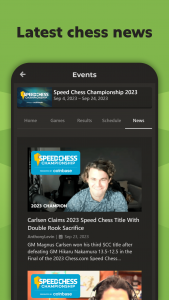 اسکرین شات برنامه Chess Events: Games & Results 5