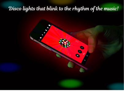 اسکرین شات برنامه Music Light: Flashlight, Strobe & Music Visualizer 4