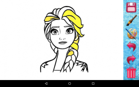 اسکرین شات برنامه کتاب نقاشی پرنسس السا (دخترانه) 4