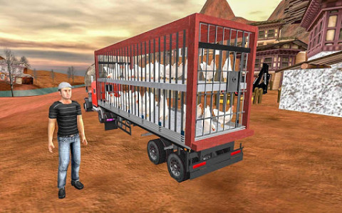 اسکرین شات بازی Chicken Transporter Truck – Poultry Farm Builder 5
