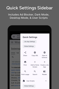 اسکرین شات 3 برنامه Hermit — Lite Apps Browser