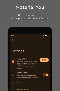 اسکرین شات 4 برنامه Tip Calculator — Clean, Simple