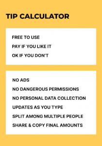 اسکرین شات برنامه Tip Calculator — Free with No Ads 4