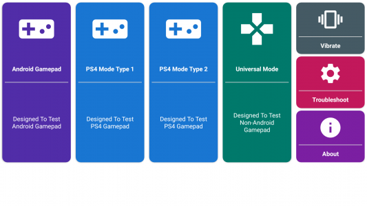 اسکرین شات 1 برنامه Gamepad Tester