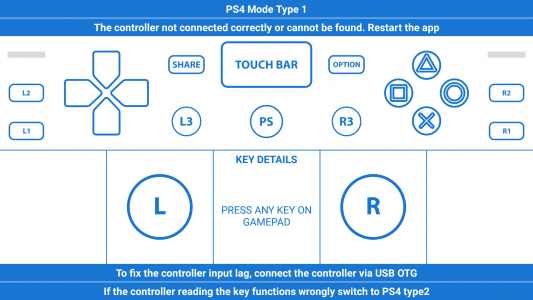 اسکرین شات برنامه Gamepad Tester 3