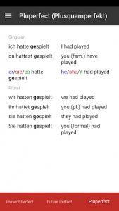 اسکرین شات برنامه German Grammar 3
