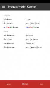 اسکرین شات برنامه German Grammar 1
