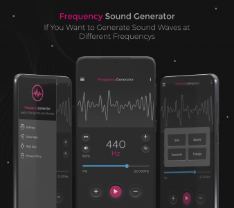 اسکرین شات برنامه Frequency Sound Generator 1