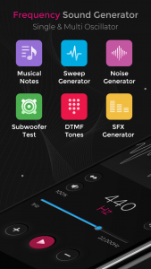 اسکرین شات برنامه Frequency Sound Generator 2