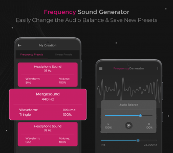 اسکرین شات برنامه Frequency Sound Generator 4