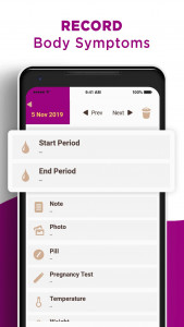 اسکرین شات برنامه MyDays X Women Cycle Calendar 4