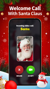 اسکرین شات 3 برنامه Call Santa Claus - Prank Call