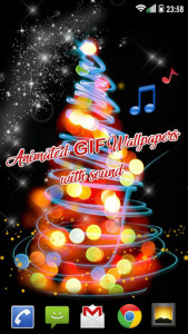 اسکرین شات برنامه Christmas Songs Live Wallpaper with Music 🎶 4