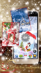 اسکرین شات 2 برنامه Christmas Songs Live Wallpaper